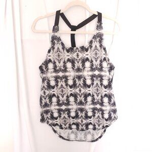 Aviva Sports Multicolor Tie Dye Strappy Low Back Relaxed Athletic Top Size M